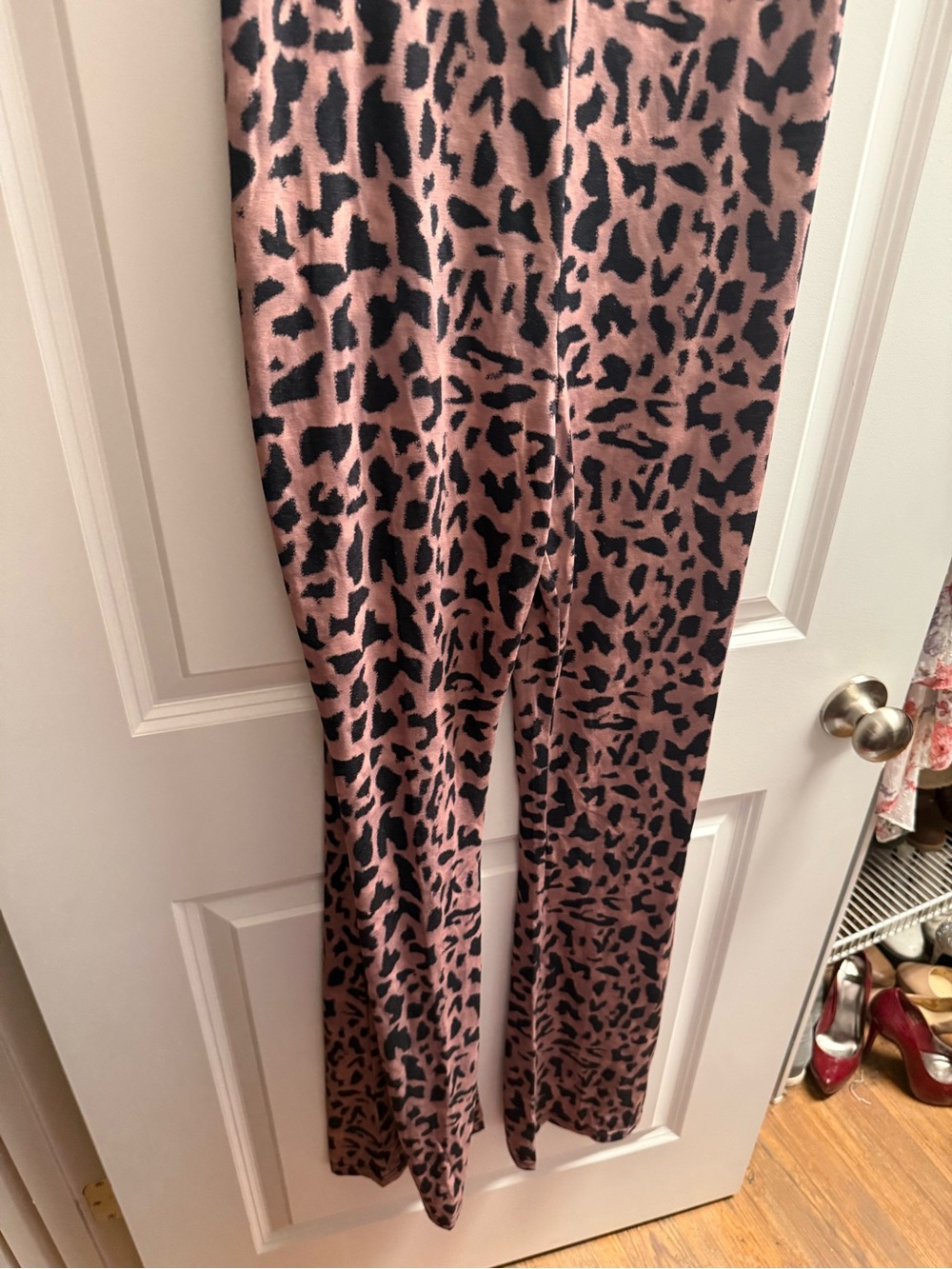 Leopard print lace trim jumpsuit - Picture 3 of 8